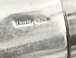 Ezüst (Ag) öngyújtó, jelzett, bruttó 68,33 g