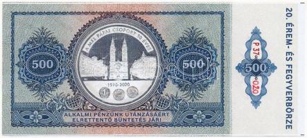 Pápa 2020. "MÉE Pápai csoport / 20. Érem és fegyverbörze" 500Ft alkalmi pénz, "P37 02...