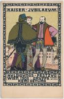 1908 Wien, Kaiser-Jubiläum Huldigungs-Festzug Gruppe VIII. Wiener Werkstätte No. 164. s: Remigius Geyling