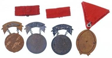 Vegyes 4db-os kitüntetés tétel benne "Munka Érdemrend" bronz fokozata, "Kohó és Gépip...