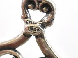 Ezüst (Ag) kis asztali képkeret, jelzett, nettó: 12,8 g, 5,5x4,5 cm