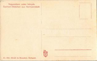 Nagyszebeni szász leányok / Sachsen-Mädchen aus Hermannstadt / Transylvanian Saxon folklore from Sib...