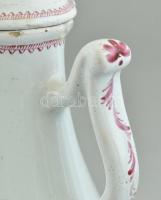 Holics, XVIII. század második fele, festett, ónmázas fajansz, sérülések, kopások, hajszálrepedések, ...