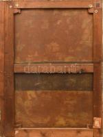 Baditz Ottó (1849-1936): Mulatozók. Olaj, vászon. Jelzett. Restaurált. Keret nélkül. 115x82 cm. Háto...