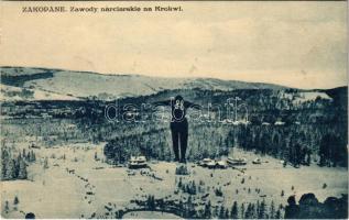 1929 Zakopane, Zawody narciarskie na Krokwi / Téli sport, síverseny / winter sport, ski race (EK)