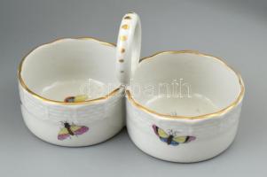 Herendi fácán mintás étkészlet, 6 személyes. Jelzett. Kopott.(CSAK SZEMÉLYES ÁTVÉTEL/ONLY PERSONAL C...