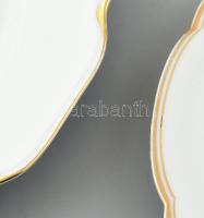 11 db aranyozott, jelzett, porcelán tányér, lapos