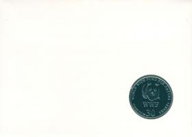 1986. "30 éves a WWF-Oroszlán" ffém emlékérem érmés borítékon ghánai bélyeggel + bélyegzőv...