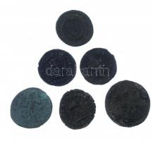 Római Birodalom 6db-os Br érmetétel a IV. századból T:2,2-- Roman Empire 5pcs Br coin lot from the 4...