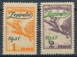 1931 Zeppelin sor (28.000) (2P ránc / crease)