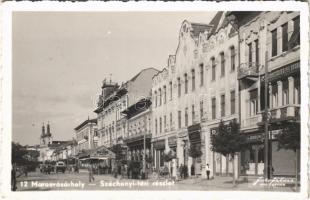 1941 Marosvásárhely, Targu Mures; Széchenyi tér, New York szálloda, üzletek / square, hotel, shops