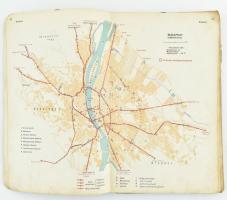 cca 1920-1930 Magyarország autótérképe, 1:400.000, Szerk.: Tallián Ferenc. Kiadja: Kir. M. Automobil...