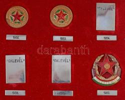 1949-1985. "Április 4-i díszszemle" 17xklf jelvény a katonai díszszemlékről + 3db "Ok...