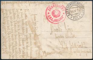 1915 Tábori posta képeslap / Field postcard S.M.S. BELLONA