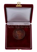 DN "Bolyai János Hadmérnöki Díj" egyoldalas Br díjplakett, eredeti dísztokban (50mm) T:1-