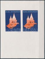 1938 ELMA Budapest vágott emlékív / souvenir sheet