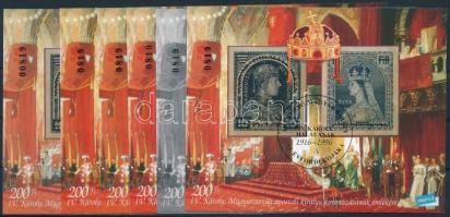 1996 IV. Károly 6 db-os emlékív garnitúra azonos sorszámmal (60.000) / 6 souvenir sheet varieties with same number