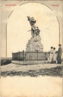 1908 Isaszeg, Honvéd szobor, emlékmű (kis szakadások / small tears)
