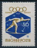 1960 Téli olimpia 30f lemezhibával / Mi 1668 with plate variety