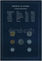 Ausztria 1986-1989. 2gr-10Sch (7xklf), "Coin Sets of All Nations" forgalmi szett felbélyeg...