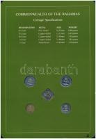 Bahamák 1969-1984. 1c-25c (5xklf), "Coin Sets of All Nations" forgalmi szett felbélyegzett...