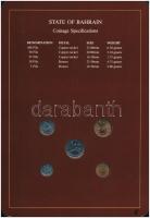 Bahrein 1965. 10f-100f (5xklf), "Coin Sets of All Nations" forgalmi szett felbélyegzett ka...