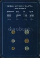 Bulgária 1974. 1sz-50sz (6xklf), "Coin Sets of All Nations" forgalmi szett felbélyegzett k...