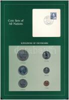 Dánia 1987. 5ö-5K (6xklf), Coin Sets of All Nations forgalmi szett felbélyegzett kartonlapon T:1 Denmark 1987. 5 Öre - 5 Kroner (6xdiff) Coin Sets of All Nations coin set on cardboard with stamp C:UNC