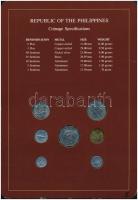 Fülöp-szigetek 1983-1985. 1s-2P (7xklf), "Coin Sets of All Nations" forgalmi szett felbély...
