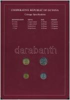 Guyana 1982-1985. 1c-25c (4xklf), "Coin Sets of All Nations" forgalmi szett felbélyegzett ...