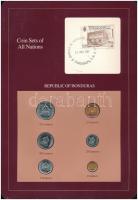 Honduras 1957-1980. 1c-50c (6xklf), Coin Sets of All Nations forgalmi szett felbélyegzett kartonlapon T:1 Honduras 1957-1980. 1 Centavo - 50 Centavos (6xdiff) Coin Sets of All Nations coin set on cardboard with stamp C:UNC