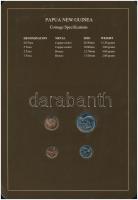 Pápua-Új Guinea 1990. 1t-20t (4xklf), "Coin Sets of All Nations" forgalmi szett felbélyegz...