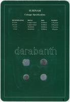 Suriname 1979-1985. 1c-25c (4xklf), "Coin Sets of All Nations" forgalmi szett felbélyegzet...