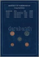 Türkmenisztán 1993. 1t-50t (5xklf), "Coin Sets of All Nations" forgalmi szett felbélyegzet...