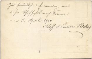 1910 Abbazia, Opatija; Abbazia-Fiume hajókirándulás / Opatija-Rijeka boat trip. Atelier Betty photo