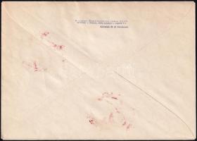 1961 Jurij Alekszejevics Gagarin (1934-1968) szovjet űrhajós autográf aláírása borítékon alkalmi bél...