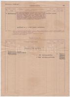 1946. "Adria Biztosító Társulat" tűzbiztosítási kötvénye 28.500.000 pengőről