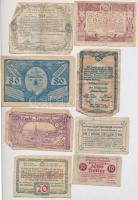 Ausztria 1920. 10-80h (15xklf) utalvány és szükségpénz, többek között Wiener-Neustadt, Graz, Niederw...