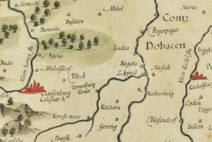 1649 Erdély térképe Janson, Johannes (1729- 1784) - Hondius, Henricus (1597-1651): Transylvania. Utó...