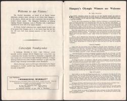 1953 Magyarország-Anglia, a legendás 6:3-as labdarúgó mérkőzés meccsfüzete, Grosics és Buzánszky saj...