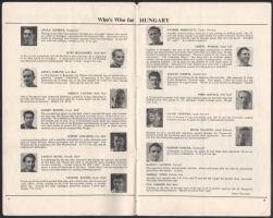 1953 Magyarország-Anglia, a legendás 6:3-as labdarúgó mérkőzés meccsfüzete, Grosics és Buzánszky saj...