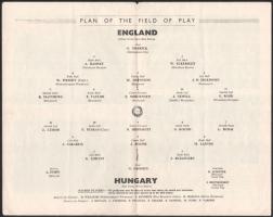 1953 Magyarország-Anglia, a legendás 6:3-as labdarúgó mérkőzés meccsfüzete, Grosics és Buzánszky saj...