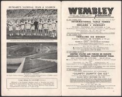 1953 Magyarország-Anglia, a legendás 6:3-as labdarúgó mérkőzés meccsfüzete, Grosics és Buzánszky saj...