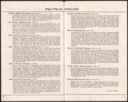 1953 Magyarország-Anglia, a legendás 6:3-as labdarúgó mérkőzés meccsfüzete, Grosics és Buzánszky saj...