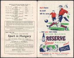 1953 Magyarország-Anglia, a legendás 6:3-as labdarúgó mérkőzés meccsfüzete, Grosics és Buzánszky saj...