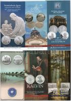 2000-2018. 42db színes MNB tájékoztató emlékpénzekhez, közte több egyforma + 1db izraeli tájékoztató