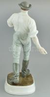 Pásztor János (1881-1945): Magvető. Színesen festett porcelán, apróbb gyári hibákkal. m: 52 cm. Jelz...