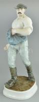 Pásztor János (1881-1945): Magvető. Színesen festett porcelán, apróbb gyári hibákkal. m: 52 cm. Jelz...