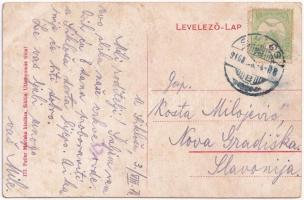 1916 Siklós, Szerb templom, feszület. Feiler Mariska kiadása (EK)