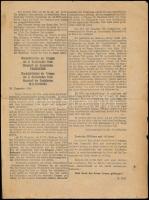 1944. 12. 29..Szovjet propaganda szórólap a szovjet parlamenterek megöléséről német nyelven, mely me...